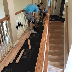 installing harwood flooring