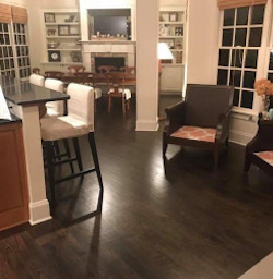 installing kitchen living room hardwood flooring